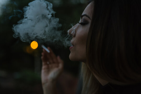 Woman smoking