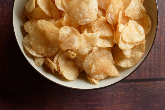 Potato Chips in Bowl