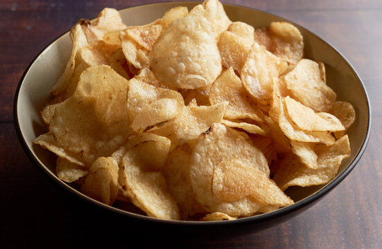 Potato Chips in Bowl