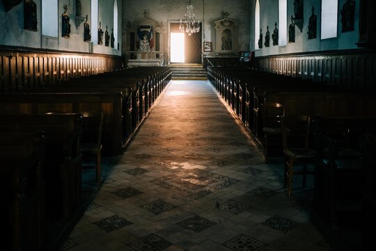 inside a Catholic Church