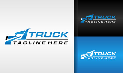 typography truck logo