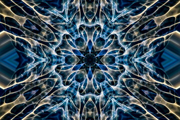 Abstract kaleidoscope pattern art photography