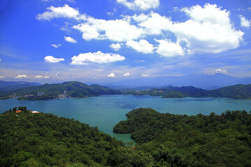Obraz premium Taiwan Nantou Sun Moon Lake