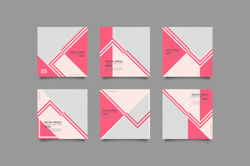 Editable Post Template Social Media Banners for Digital Marketing. Promotion Brand Fashion. Stories. Streaming.