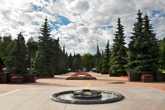 Monument to fallen soldiers in Klin. Russia