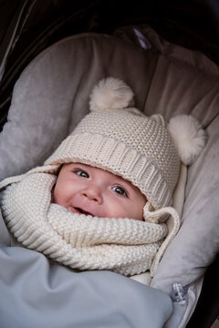 Cute Baby In Winter