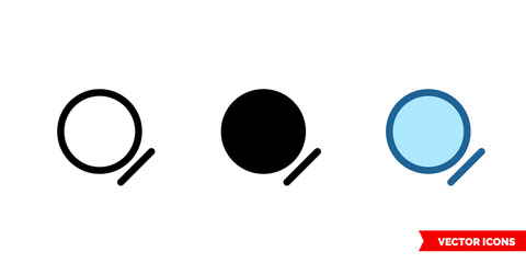 Low heat icon of 3 types color, black and white, outline. Isolated vector sign symbol.