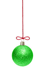 Christmas Ornaments isolated on a white background. 
