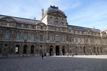 Fototapeta na wymiar Old Building near the Louvre, Paris, France
