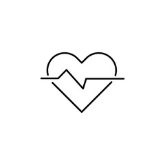 Heart, beat, pulse, heartbeat vector icon