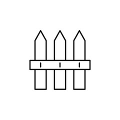 Fence, picket, protection vector icon