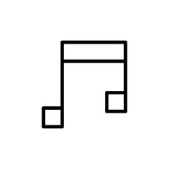 Music, note, song vector icon
