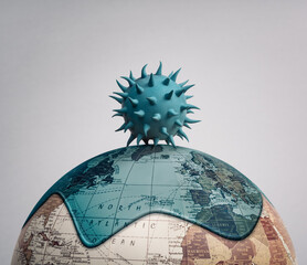 Global infectious disease spreading all over the world