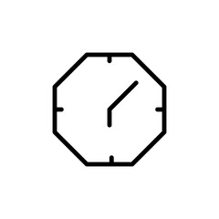 Clock, time, watch vector icon