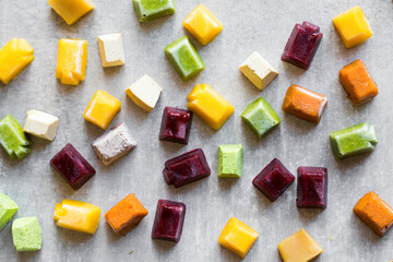 Frozen Pureed Baby Food Cubes