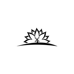 Cake Shop Logo Template Design. Farm House concept logo, Isolated on white background.