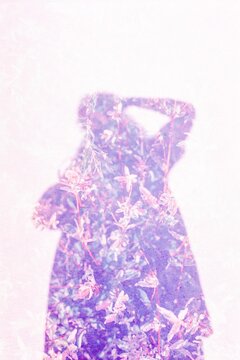 self portrait/ double exposure on film