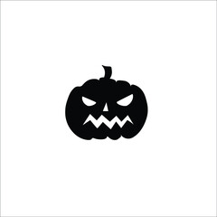 pumpkin halloween party vector solid icon