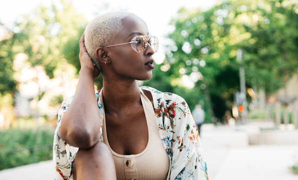 Beautiful stylish African Woman