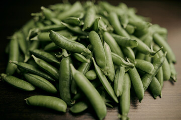 green beans on the table