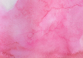 Fototapeta premium Red and pink watercolor texture. Ink high resolution background for design. Backdrop ink texture