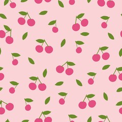 seamless pattern with cherry