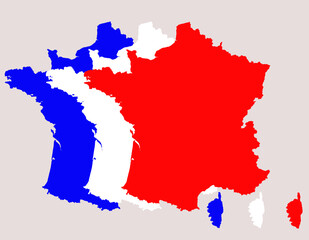 Frankreich, Trikolore 3fach