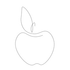 Apple fruit icon. Vector illustration