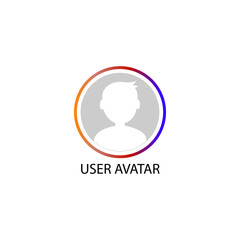 User avatar flat sign icon. Vector illustration eps 10