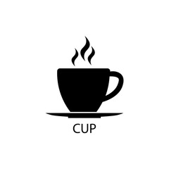 Black cup sign icon. Vector illustration eps 10