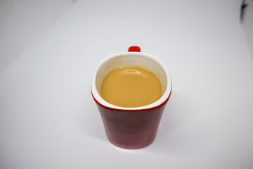 cup of tea in white background
