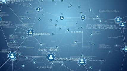 business network connections concept illustration