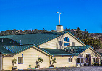 Modern Church Building In Sierra Foothills