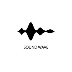 sound wave sign icon. Vector illustration eps 10