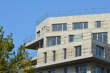 Fototapeta premium Immeuble en cours de construction.
