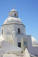 Panorama der Insel Santorini, Griechenland