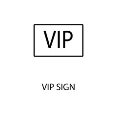 VIP black sign icon. Vector illustration eps 10