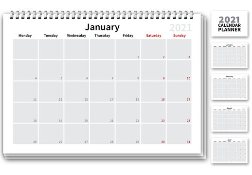 2021 Calendar Planner Layout