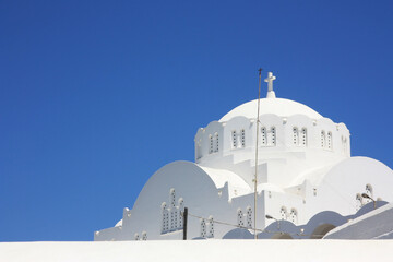 Panorama der Insel Santorini, Griechenland