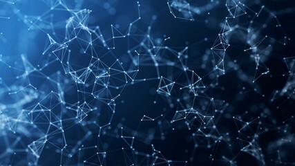 digital connection lines concept illustration