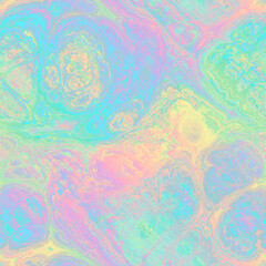 Fototapeta na wymiar Seamless fractal marble vibrant ornate jpg pattern. High quality illustration. Intense and mysterious energetic seamless surface design. Detailed and vivid glowing marbled pattern.