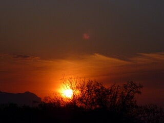 sunrise in the mountains