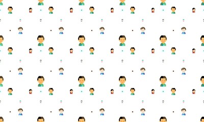 Kids colorful collection background pattern design