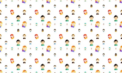 Kids colorful collection background pattern design