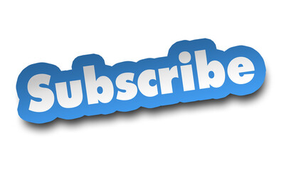 subscribe concept 3d illustration isolated