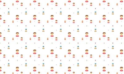 Kids colorful collection background pattern design
