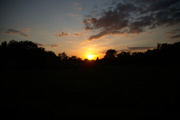 Fototapeta na wymiar Rural sunset