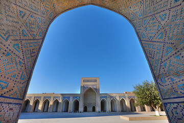 Poi Kalon Mosque in Bukhara, Uzbekistan