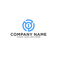 Locked Service Logo Template Design Vector