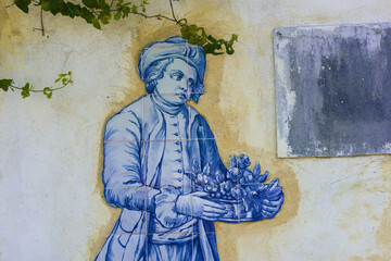 Welcoming Character Azulejos Wall Quinta
